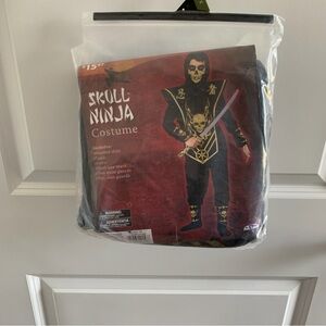 Skull Ninja Costume for Kids - Black and Gold